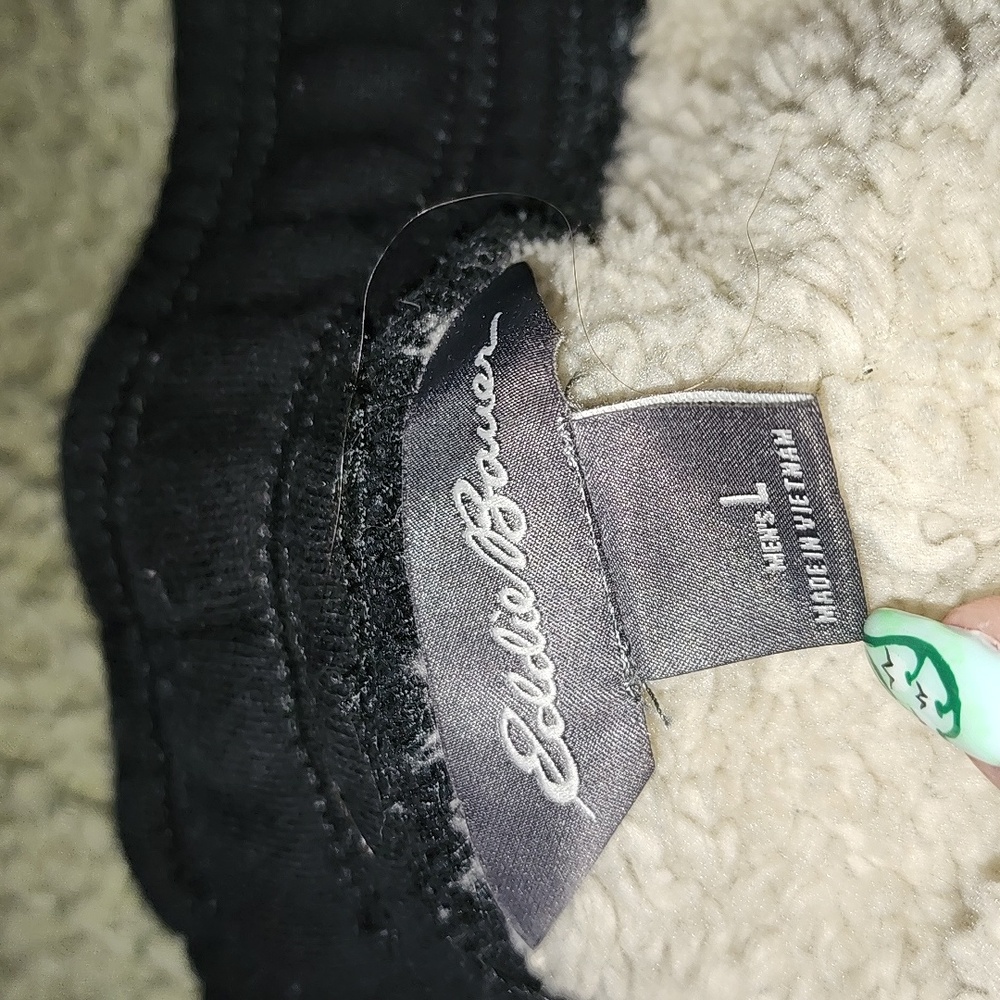 Mens Black Sherpa Lined Pants - Picture 4 of 7